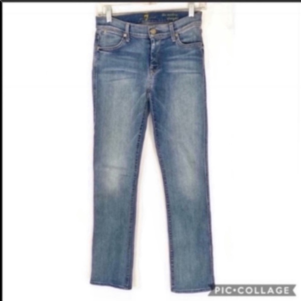 7 for All Mankind modern straight jeans size 25 - Picture 2 of 9